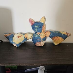Colorful Plush Bat Toy